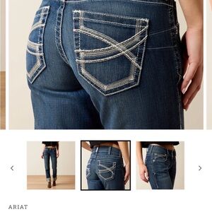 Ariat R.E.A.L Mid Rise Stretch Straight Leg Jean